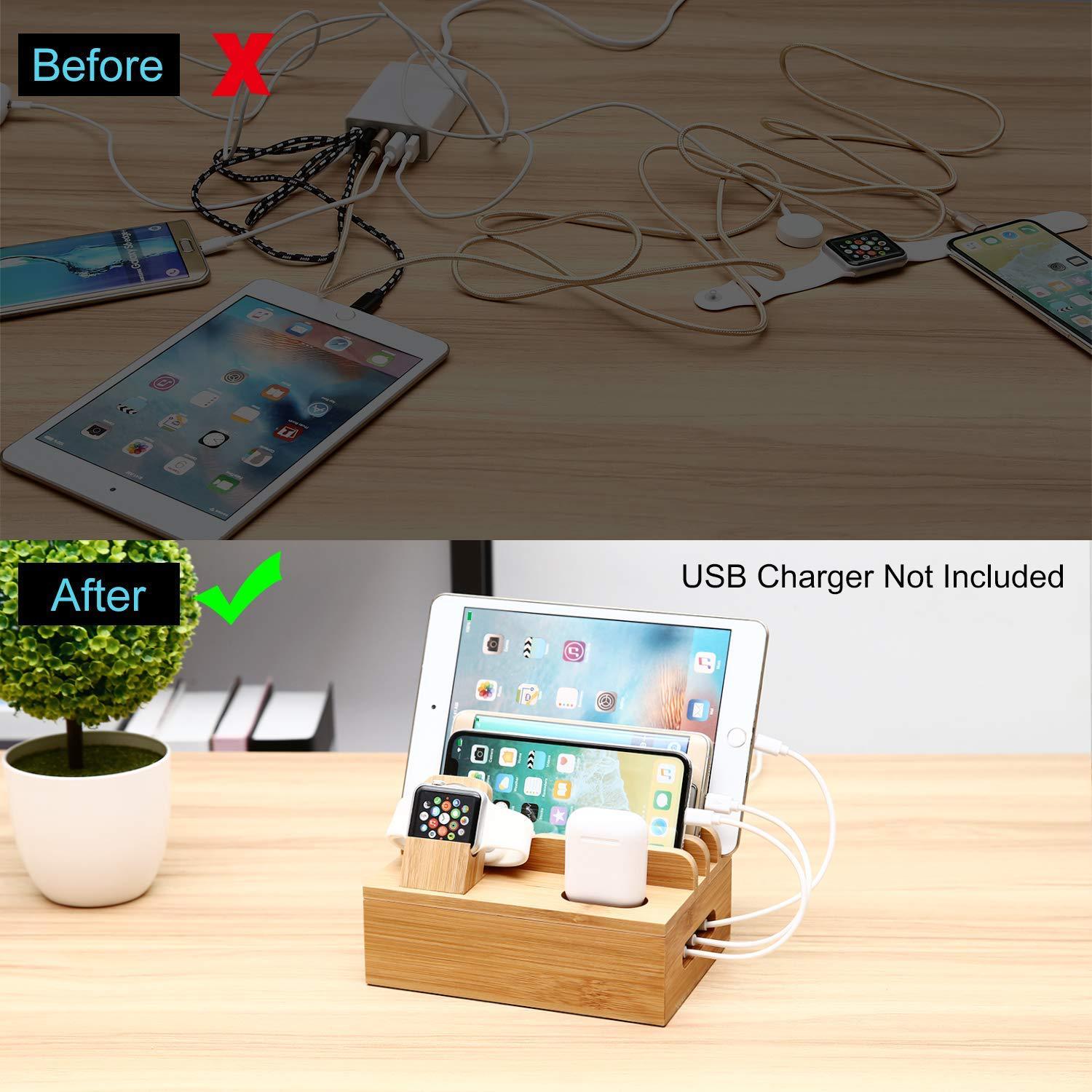 Bamboo multi-function storage cartridge usb 1905 charger