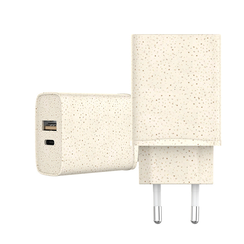 Wheat straw degradable charger