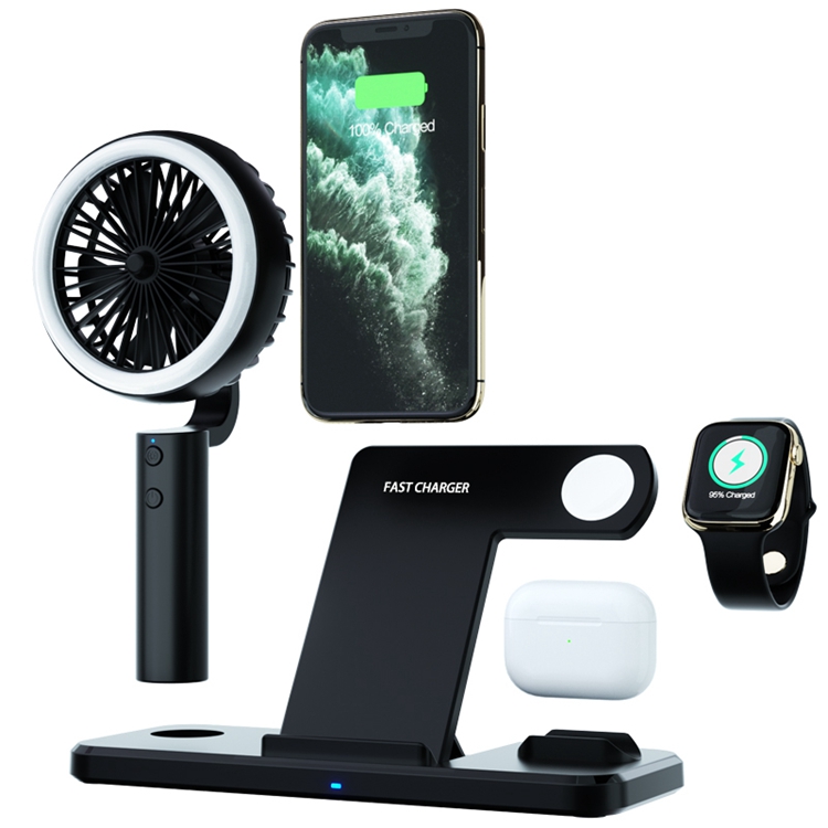 Multi-function wireless charging with small fan